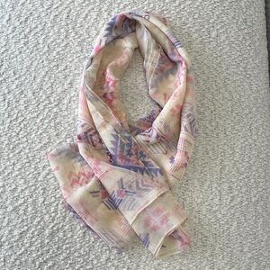 Southwest Pattern  Pink and Purple Scarf